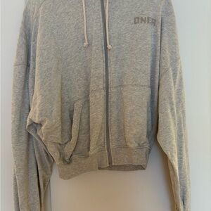 Oner Active Gray Zip-Up Hoodie
